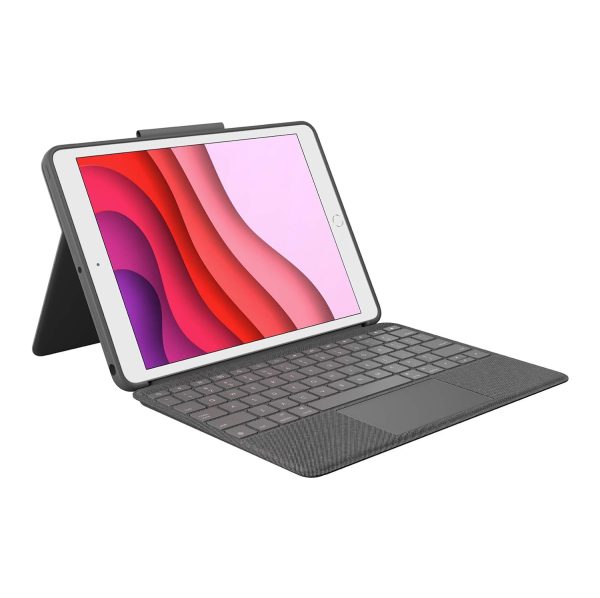 Logitech Combo Touch For Ipad 7th/ 8th And 9th Gen Wireless Detachable Keyboard Case With Trackpad, Smart Connector Technology (Graphite)