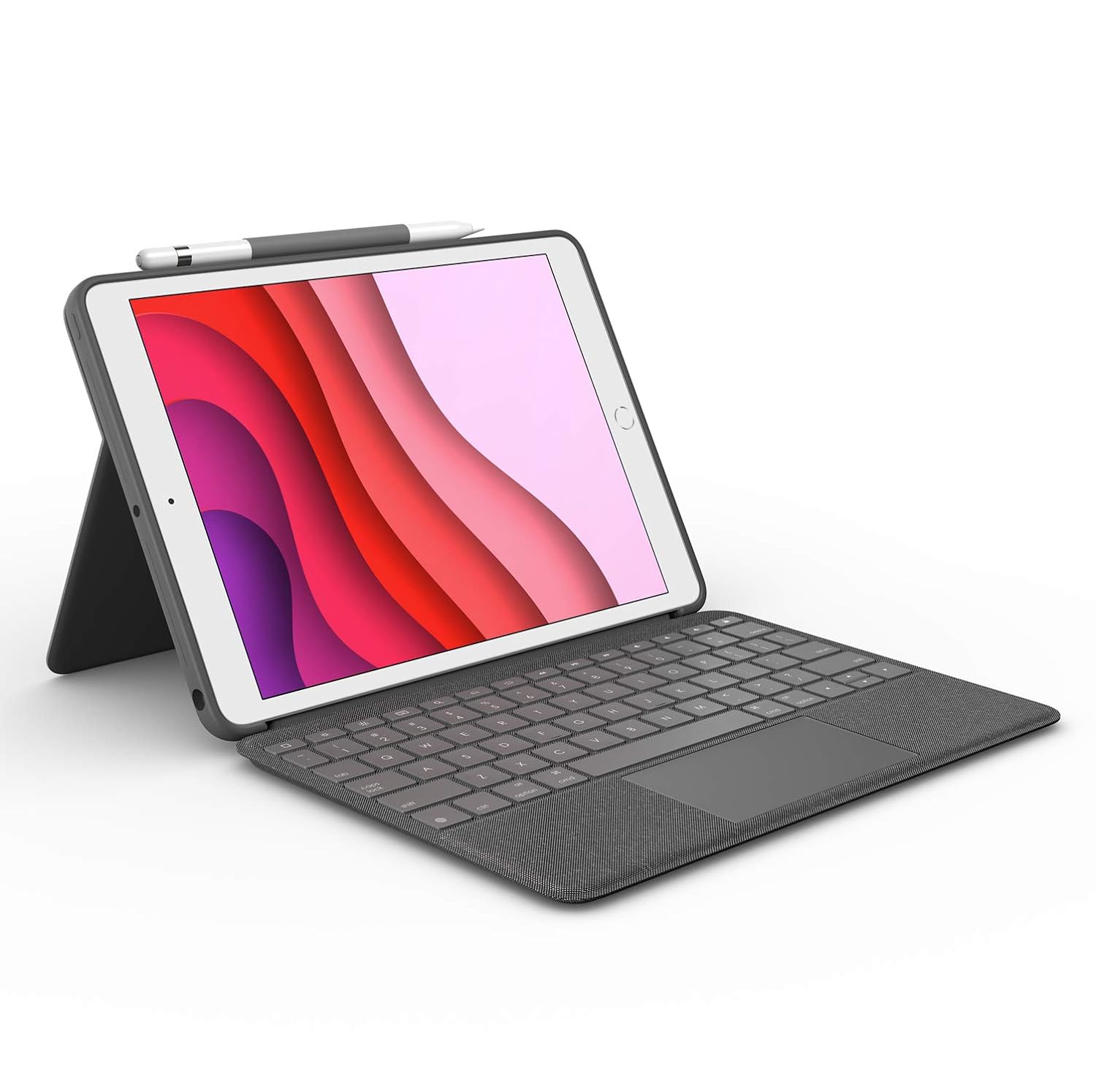 Logitech Combo Touch For Ipad 7th/ 8th And 9th Gen Wireless Detachable Keyboard Case With Trackpad, Smart Connector Technology (Graphite) - Image 2