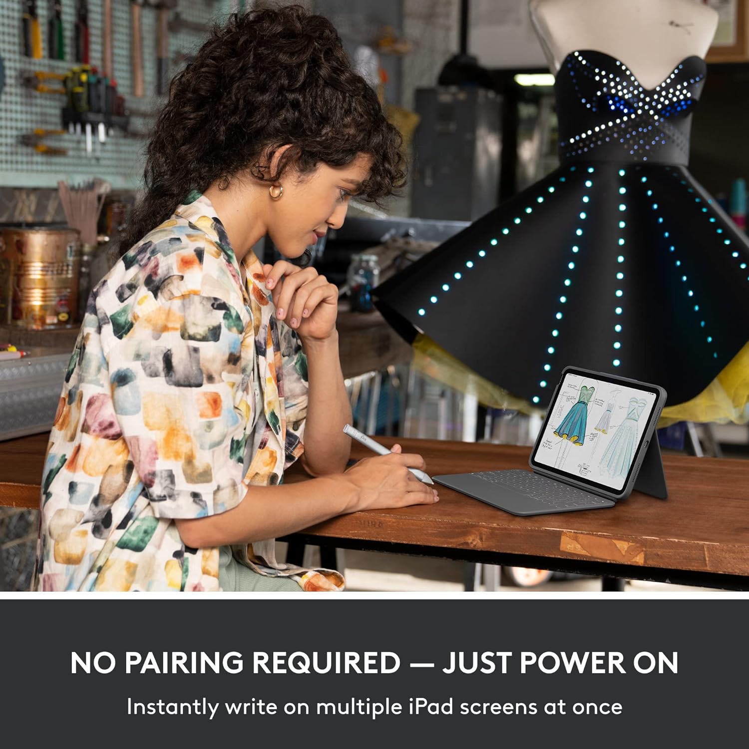 Logitech Crayon Digital Pencil for iPad (USB C Port Compatibility Only) Featuring Apple Pencil Technology/ No Lag Pixel-Precision/ Dynamic Smart Tip with Fast USB C Charge - Image 5