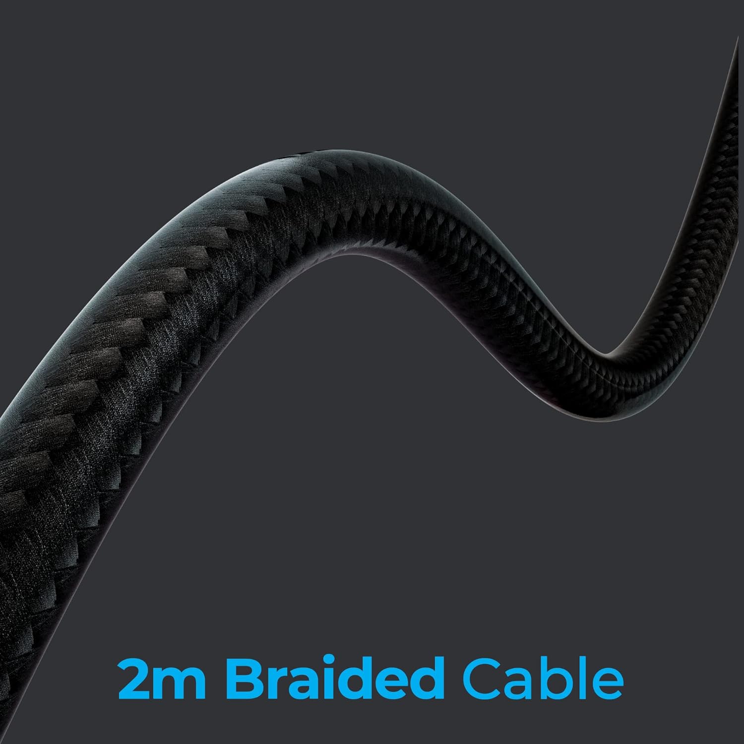 Zebronics Jet Pro Premium Wired Gaming On Ear Headphone with LED for Headband + earcups/ 40mm Neodymium Drivers/ 2 Meter Braided Cable with mic/ Suspension Design/ 3.5mm + USB Connector (Black, Blue) - Image 4