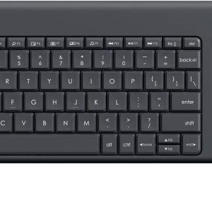 Logitech K400 Plus Wireless Touch Keyboard (Built-in Touchpad/ Easy Media Controls) for TV, Windows, Android, Chrome OS, Laptop, Tablet - Black