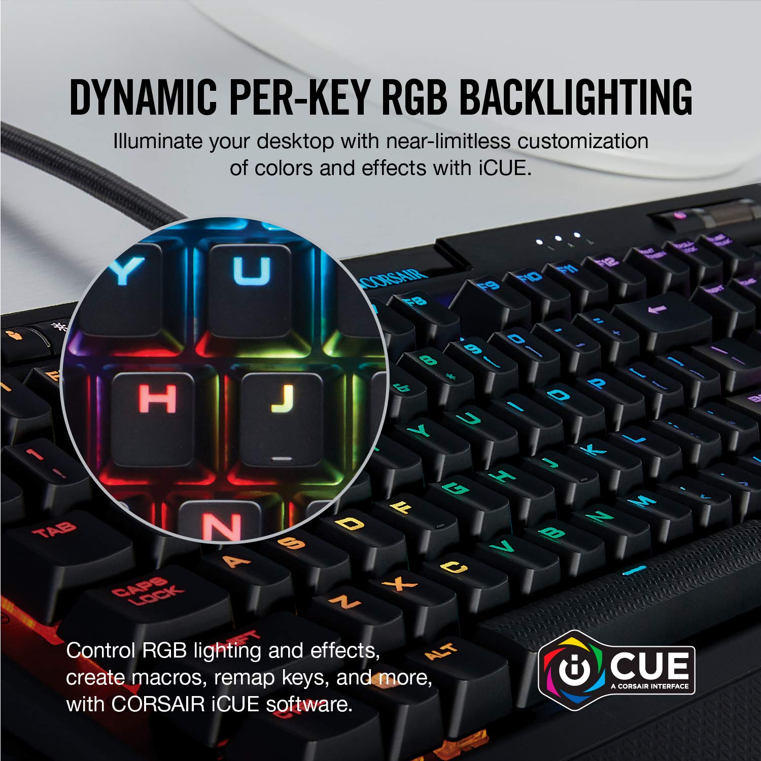 Corsair K70 RGB MK.2 Mechanical Gaming Keyboard - Cherry MX Speed (CH-9109014-NA) - Image 4