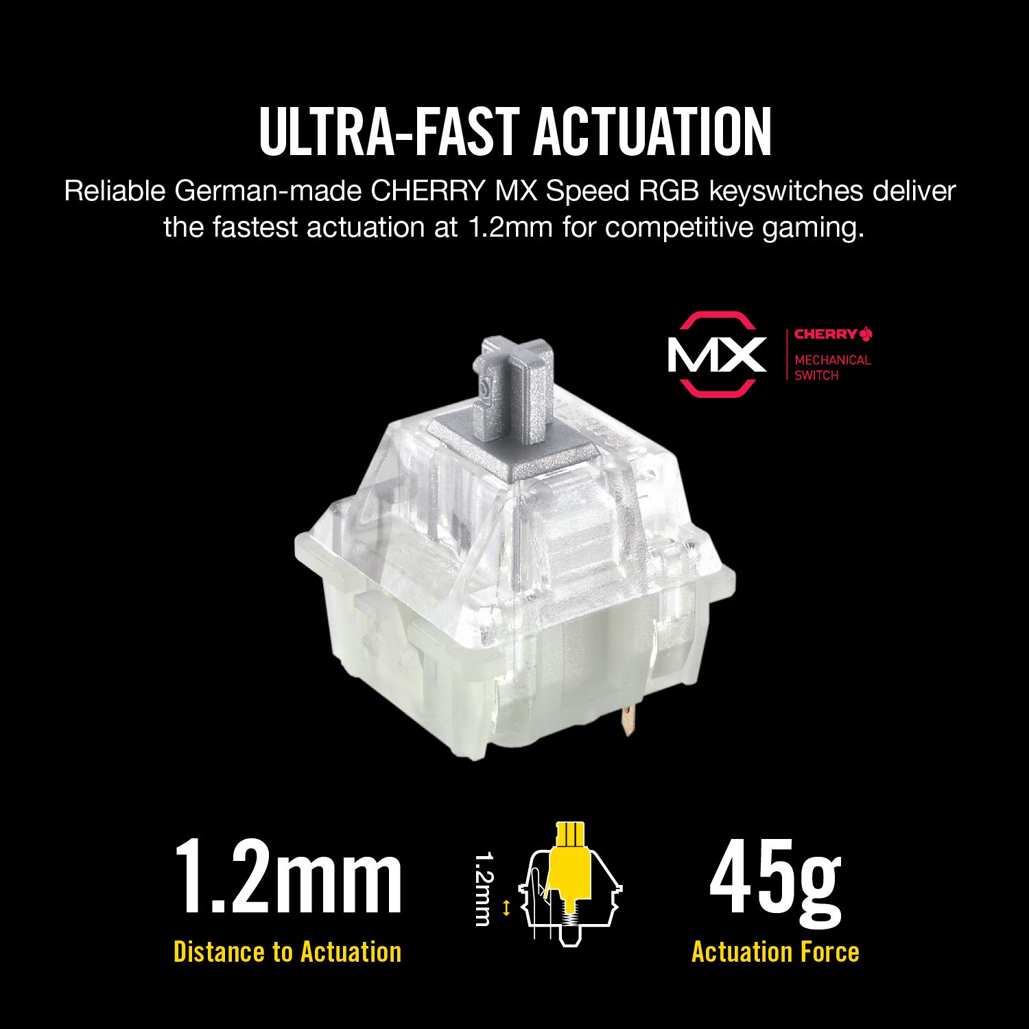 Corsair K70 RGB MK.2 Mechanical Gaming Keyboard - Cherry MX Speed (CH-9109014-NA) - Image 5