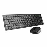 Portronics Key7 Combo Wireless Keyboard & Mouse Set with 2.4 GHz USB Receiver, 10m Working Range, 12 Shortcut Keys, Adjustable DPI, 10 Million Key Life & Click Life for PC, Laptop, Mac - Black