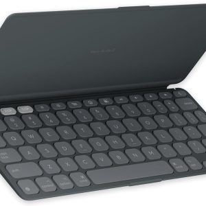 Logitech Keys-to-GO 2 Portable Wireless Bluetooth Keyboard with Built-in Cover - Slim and Compact Keyboard for iPad, iPhone, Mac, and Apple TV, Easily Switch with Devices (Graphite)