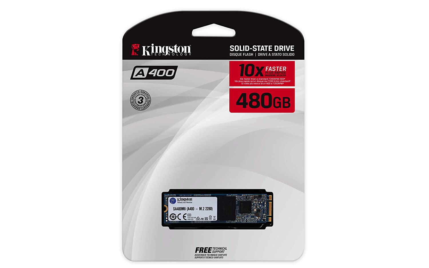 Kingston A400 480GB M.2 2280 SSD (SA400M8/480G) - Image 2