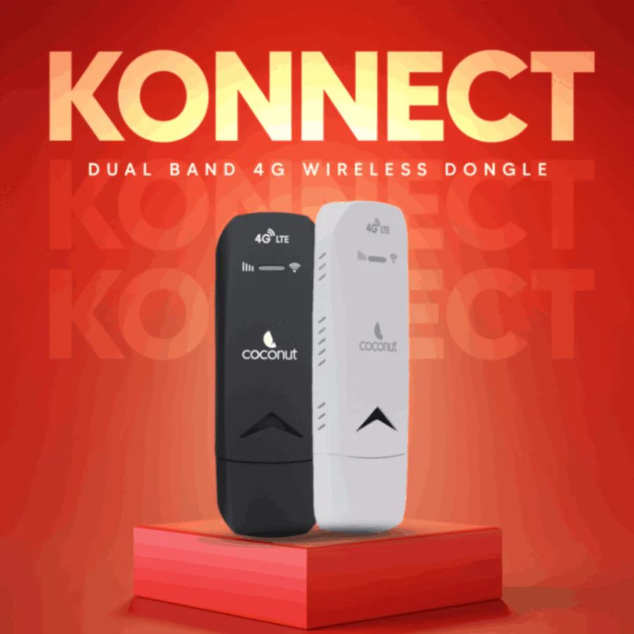 Coconut Konnect 4G Dongle for All Sims (Airtel, Jio, BSNL, Vodafone) - Dual Band 2.4 GHz & 5 GHz 4G Data Card with SIM Adapter (Black) - Image 5