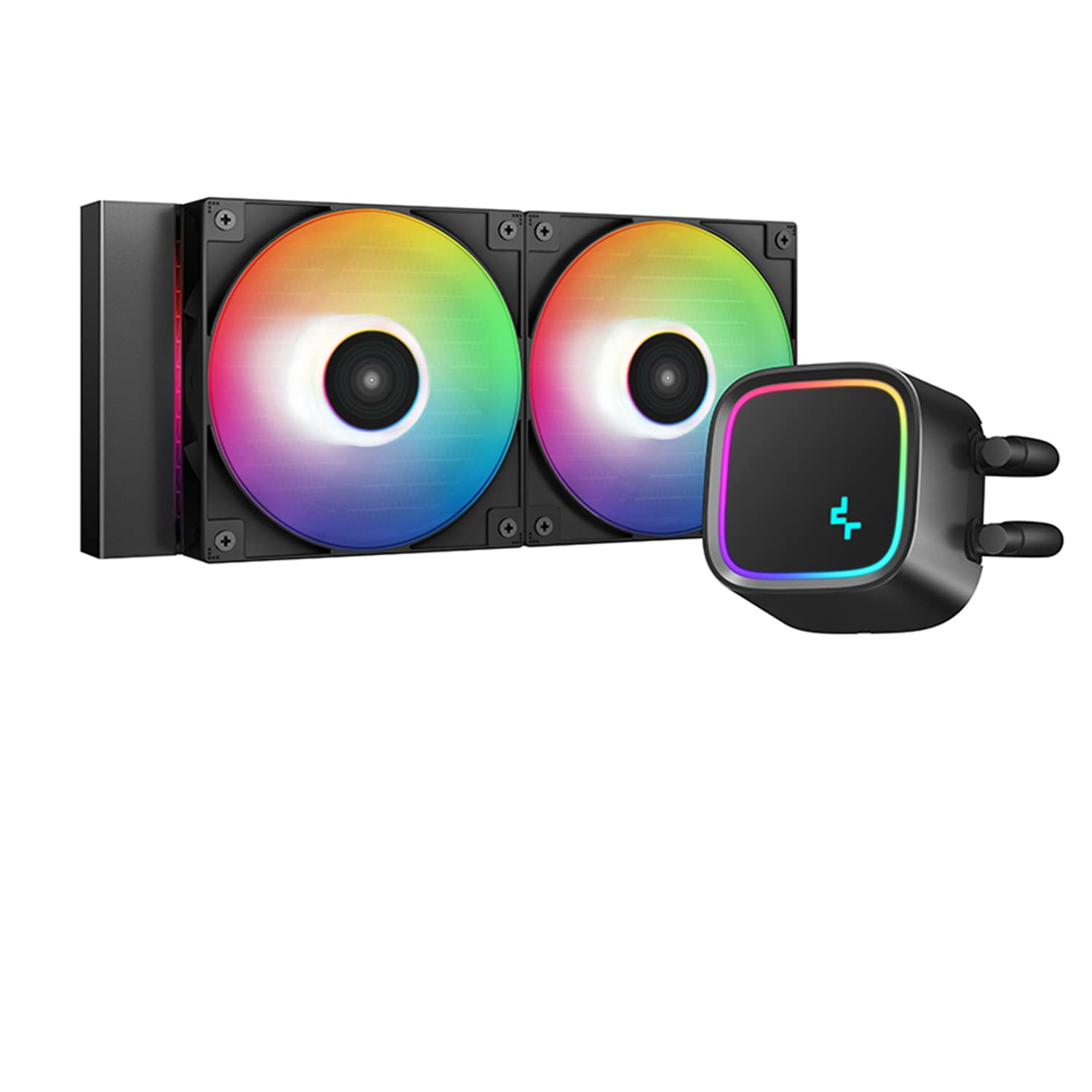 Deepcool LE500 240mm LED All-in-one Liquid CPU Cooler for Intel LGA1700/1200/1151/1150/1155 AMD AM5/ AM4 (R-LE500-BKLNMC-G-1) - Image 2