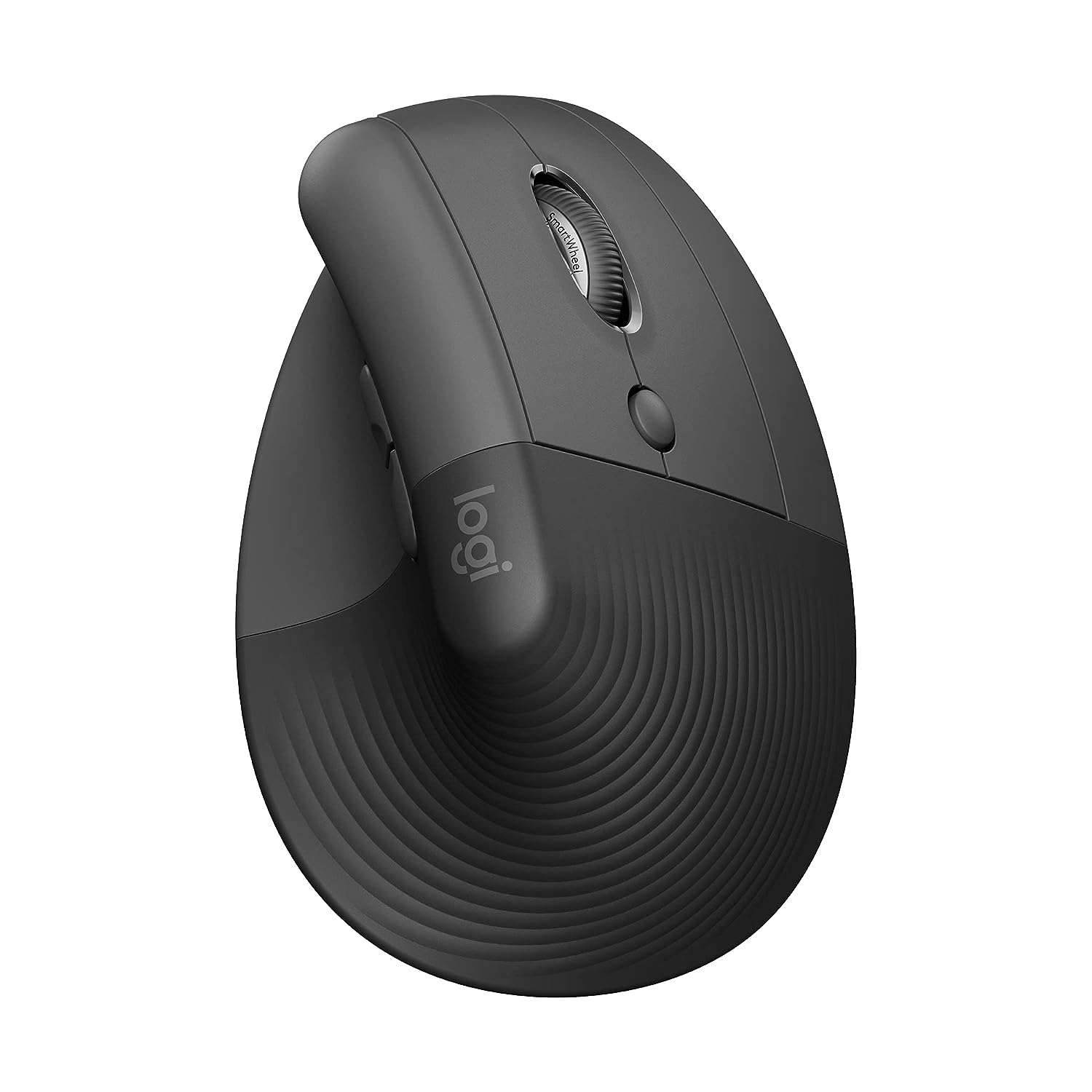 Logitech Lift Vertical Ergonomic Mouse - Wireless Logi Bolt USB Receiver, Bluetooth, Quiet clicks, 4 Buttons, Compatible with Windows/ macOS/ iPadOS, Laptop, PC - Graphite