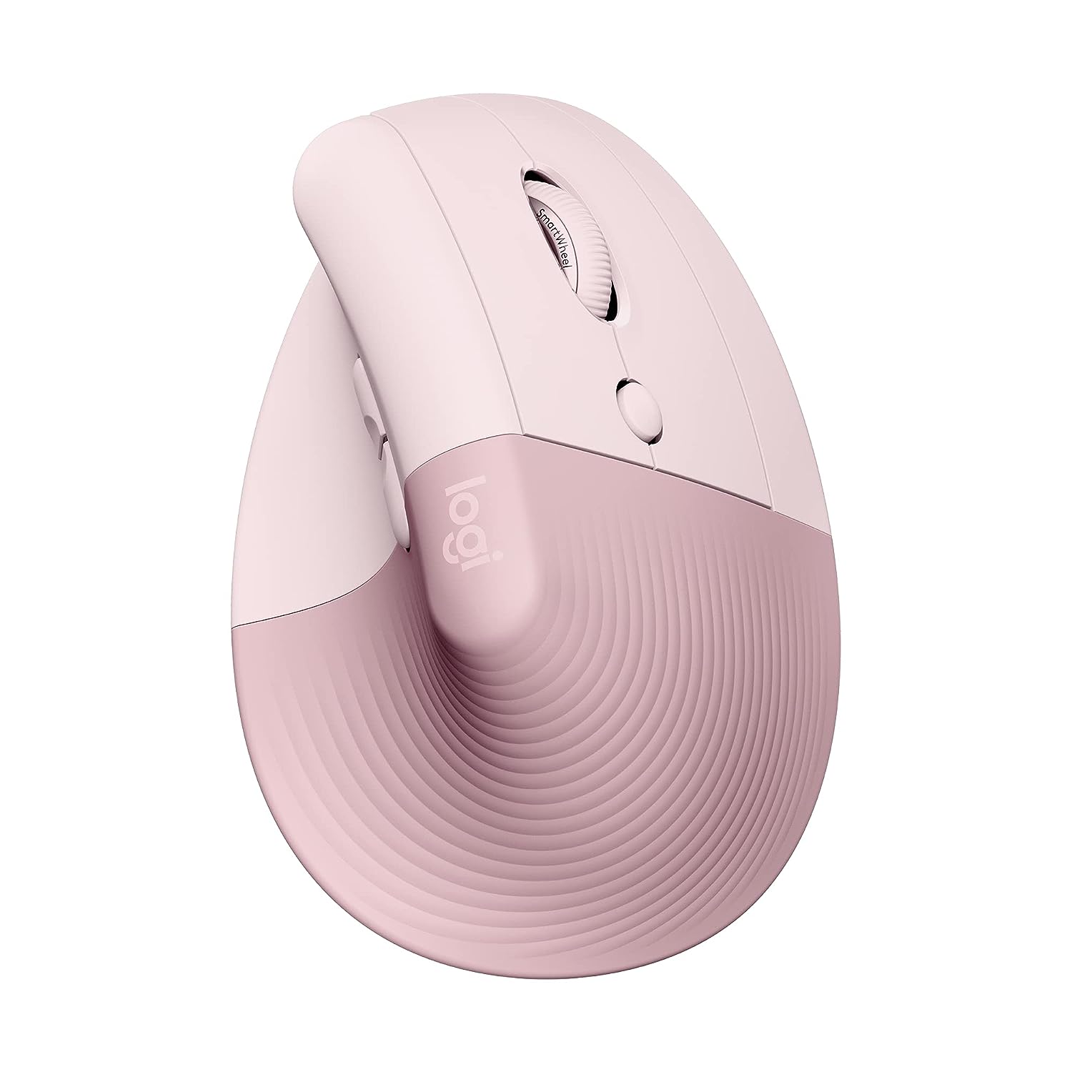 Logitech Lift Vertical Ergonomic Mouse - Wireless Logi Bolt USB Receiver, Bluetooth, Quiet clicks, 4 Buttons, Compatible with Windows/ macOS/ iPadOS, Laptop, PC - Rose