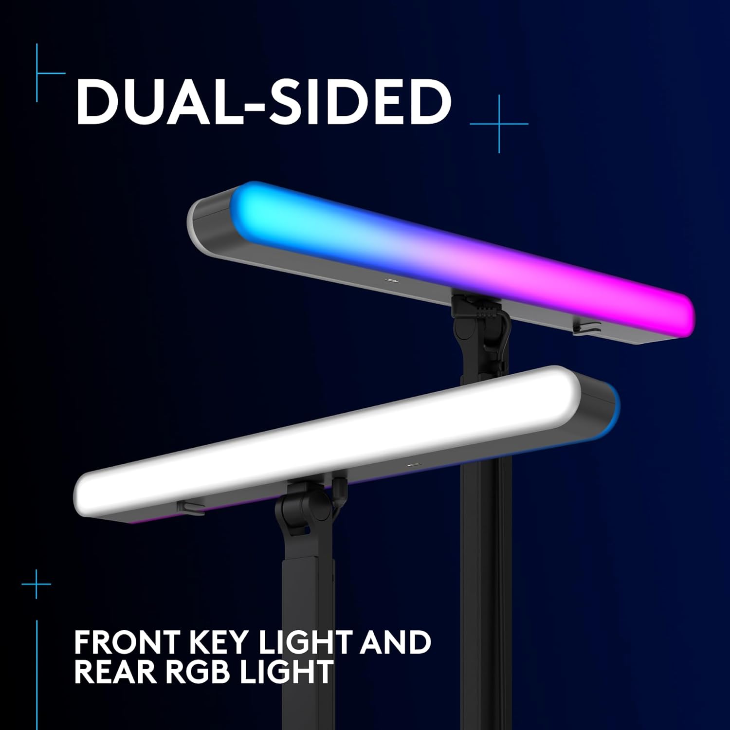 Logitech G Litra Beam LX Premium Dual-Sided RGB LED Streaming Key Light with TrueSoft, for Streaming, Broadcasting, LIGHTSYNC, Bluetooth, USB, PC/Mac - Graphite - Image 2