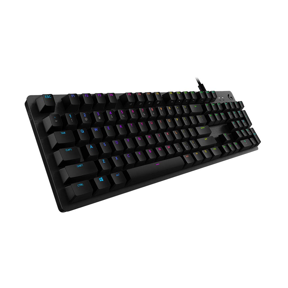 Logitech G 512 RGB Backlit Mechanical Wired Gaming Keyboard with GX Blue Clicky Key Switches (Carbon)