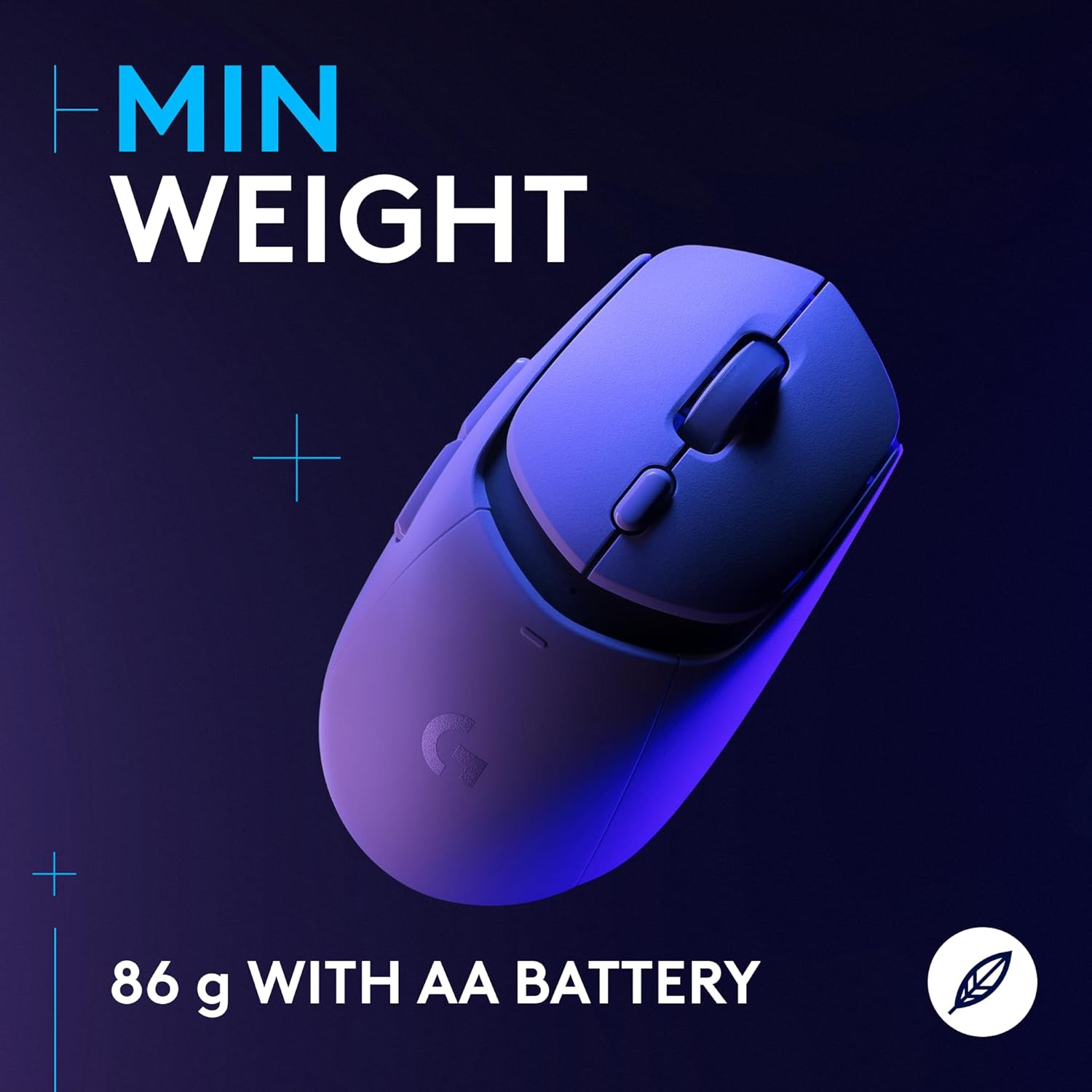 Logitech G309 Lightspeed Wireless Gaming Mouse, Lightweight, LIGHTFORCE Hybrid Switches, Hero 25K Sensor, 300+ Hour Battery Life with AA Battery, 6 Programmable Buttons, PC and Mac - White - Image 5