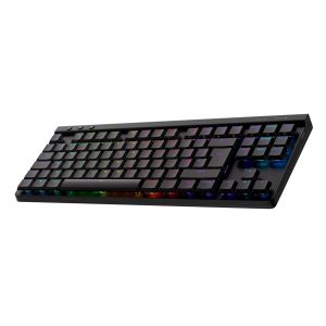 Logitech G515 Lightspeed TKL Low Profile Wireless Gaming Keyboard (LIGHTSYNC RGB/ Thin Tenkeyless Design/ Low-profile Mechanical Switches with PBT Keycaps) - Black