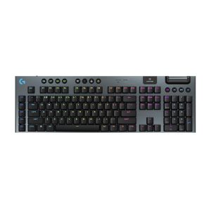 Logitech G915 X LIGHTSPEED Low-Profile Wireless Gaming Keyboard, Double-Shot PBT Keycaps, Fully Programmable Keys, RGB Backlighting, Sleek Aluminum Finishing, GL Brown Tactile Switches - PC/Mac (Black)