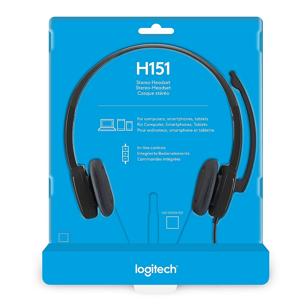 Logitech H151 Stereo Headset with Noise Cancelling Mic/ 3.5mm Jack - Black - Image 5