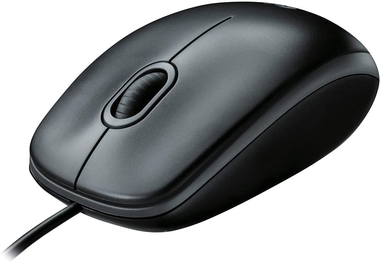 Logitech M100R Wired USB Mouse (Black)