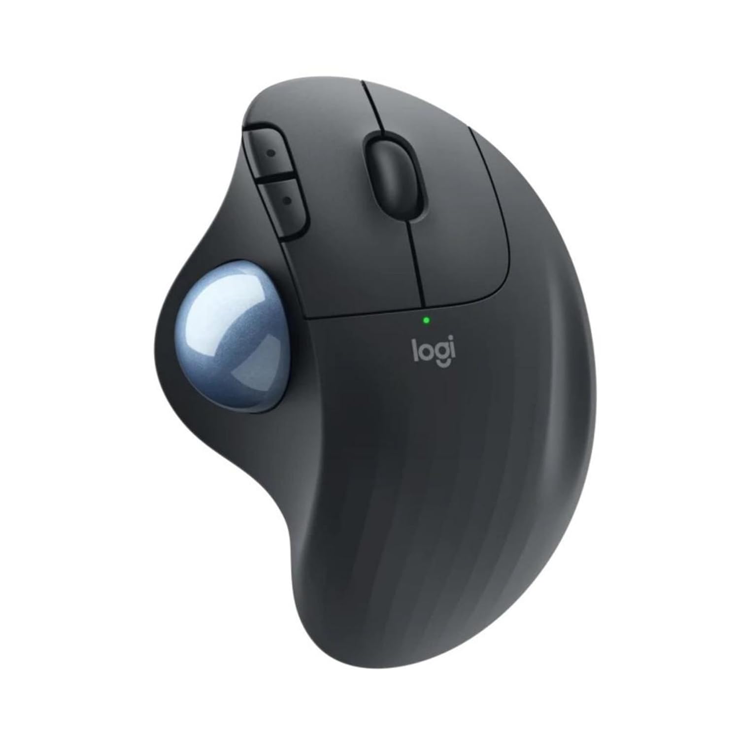 Logitech Ergo M575 Wireless Trackball Mouse - Easy Thumb Control/ Precision and Smooth Tracking/ Ergonomic Comfort Design for Windows/ PC and Mac with Bluetooth and USB Capabilities/ Black, Medium