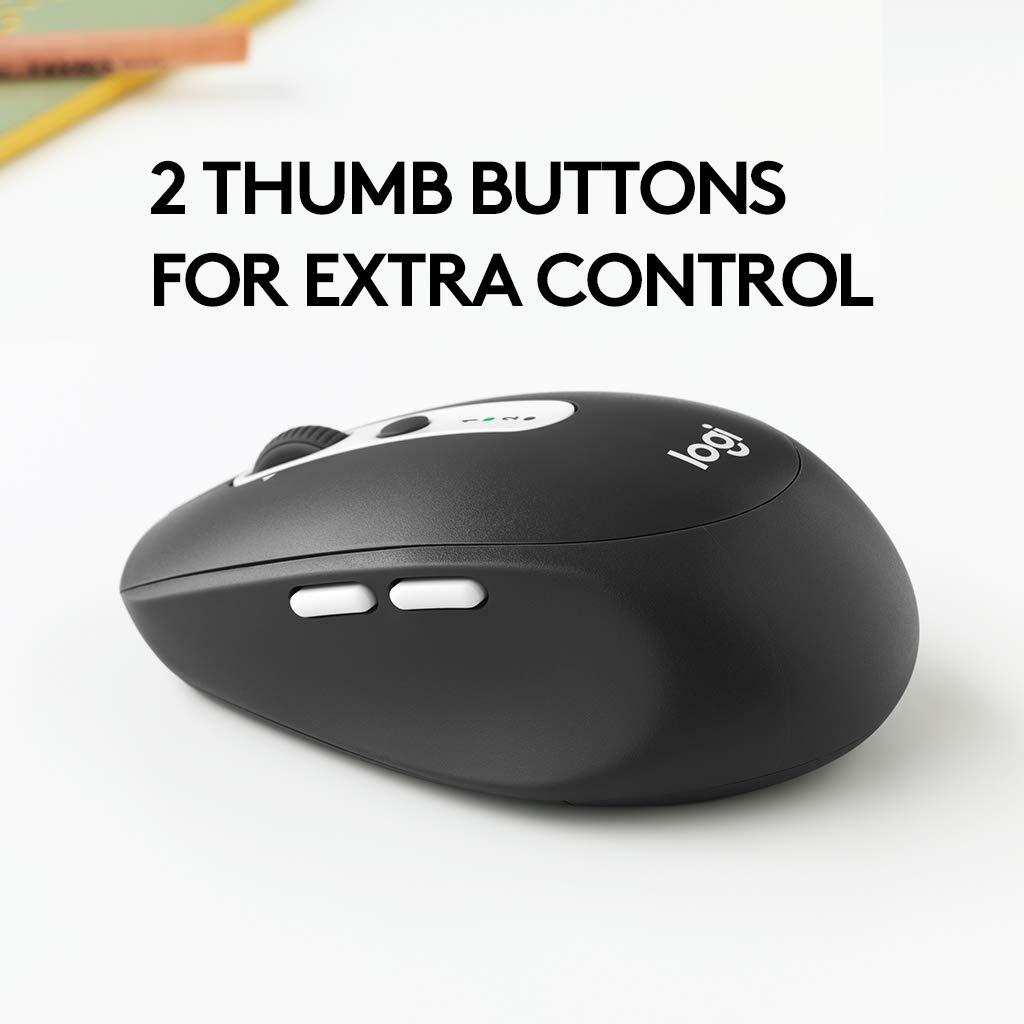 Logitech M585 Multi-Device Wireless Mouse - Bluetooth & USB Connectivity with 5 Programmable Buttons - Image 4