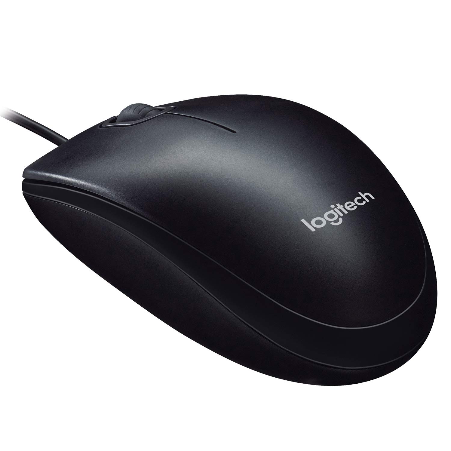 Logitech M90 USB Wired Mouse - Black - Image 2