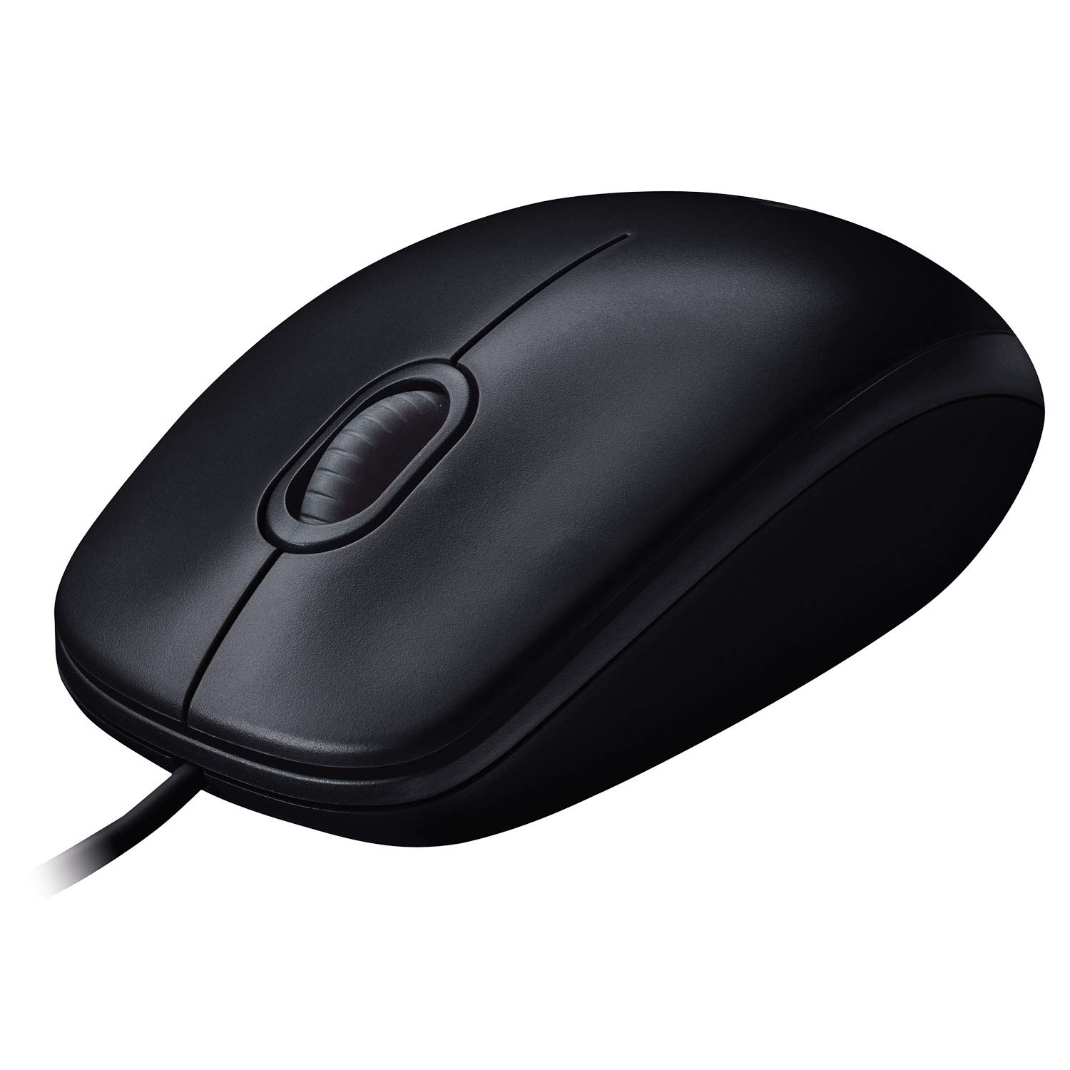 Logitech M90 USB Wired Mouse - Black - Image 3
