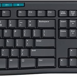 Logitech MK275 USB Wireless Keyboard and Mouse Combo for Windows/ 2.4 GHz Wireless/ Compact Wireless Mouse/ 8 Multimedia & Shortcut Keys/ 2-Year Battery Life/ for PC/Laptop - Black