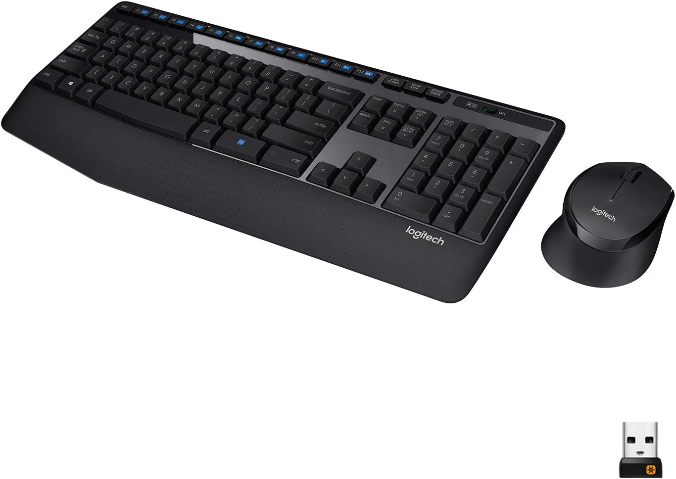 Logitech MK345 Wireless Combo Full-Sized Keyboard with Palm Rest & Comfortable Right-Handed Mouse for PC, Laptop - Image 2