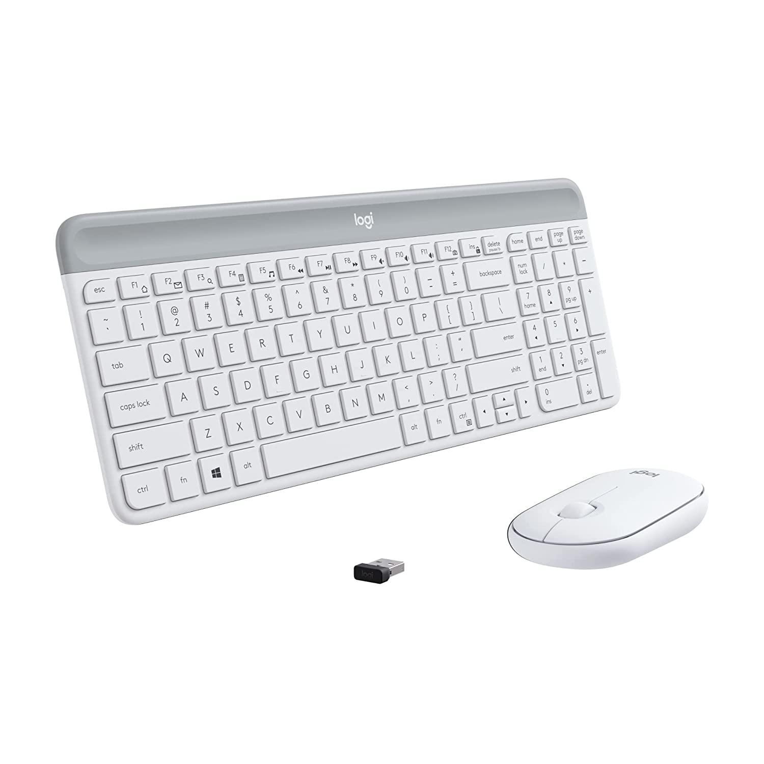 Logitech MK470 Slim Wireless Keyboard And Mouse Combo (White)
