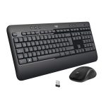 Logitech MK540 Advanced Wireless Keyboard And Mouse Combo for Windows/ 2.4 GHz Unifying USB-Receiver/ Multimedia Hotkeys/ 3-Year Battery Life - for PC, Laptop - Black