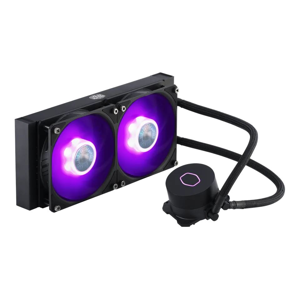 Cooler Master MasterLiquid ML240L RGB V2 CPU Liquid Cooler - Black/ Support Intel and AMD CPU Socket AM5, AM4, AM3, LGA1700, 1200, 2066, 1151/ 3rd Gen Dual Chamber Pump/ 240mm Close-Loop AIO - Image 4