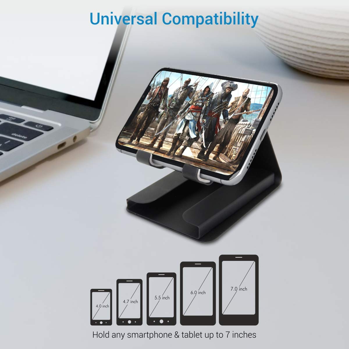 Portronics Modesk Plus Universal Mobile Phone Stand with Card Holder (POR-1196) - Image 4