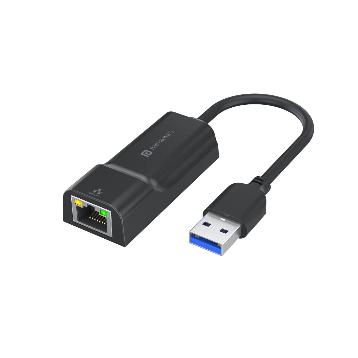 Portronics Mport 45 USB to Ethernet Adapter - USB 3.0 to 10/100 Ethernet LAN Network Adapter (POR 1481)