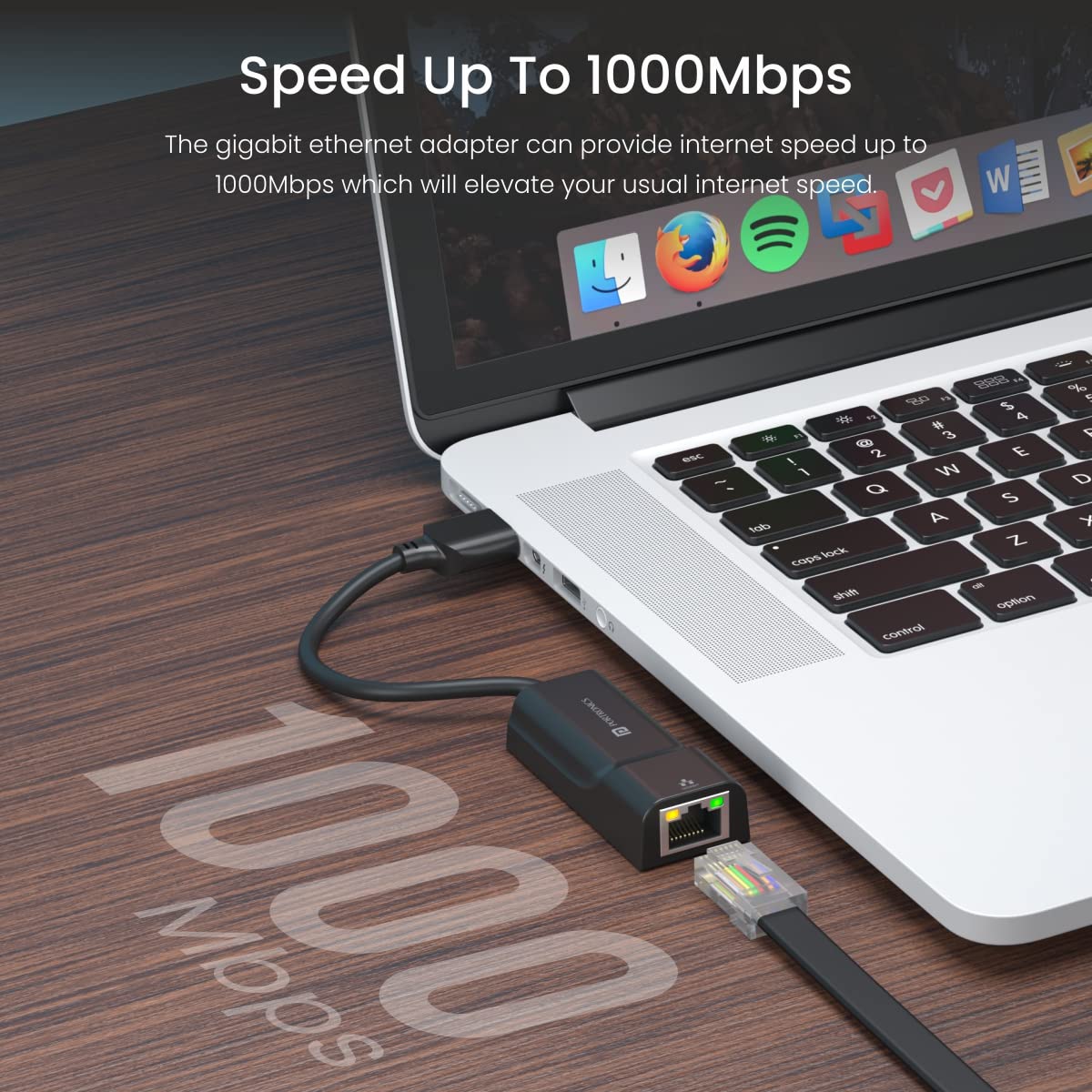 Portronics Mport 45 USB to Ethernet Adapter - USB 3.0 to 10/100 Ethernet LAN Network Adapter (POR 1481) - Image 4