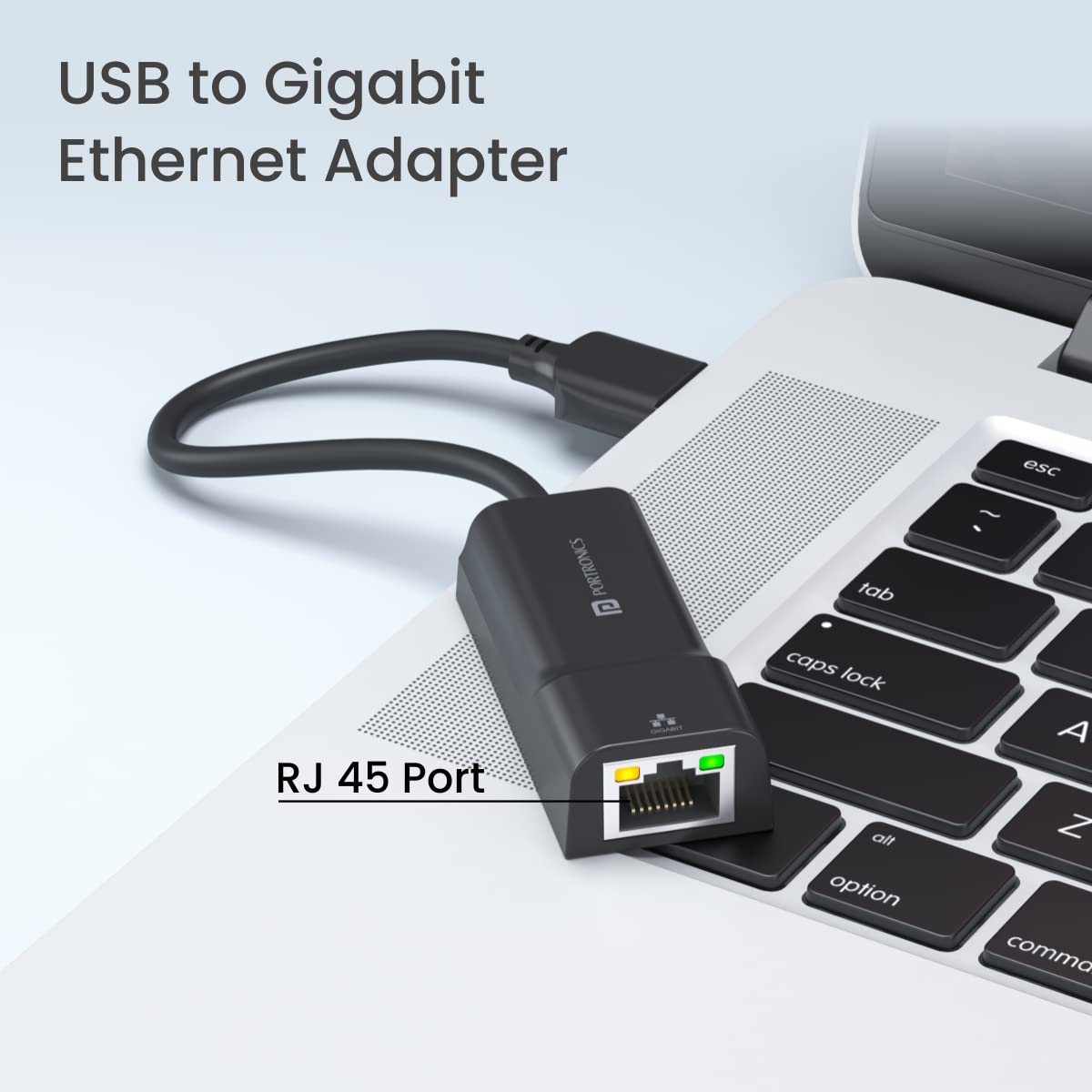Portronics Mport 45 USB to Ethernet Adapter - USB 3.0 to 10/100 Ethernet LAN Network Adapter (POR 1481) - Image 5
