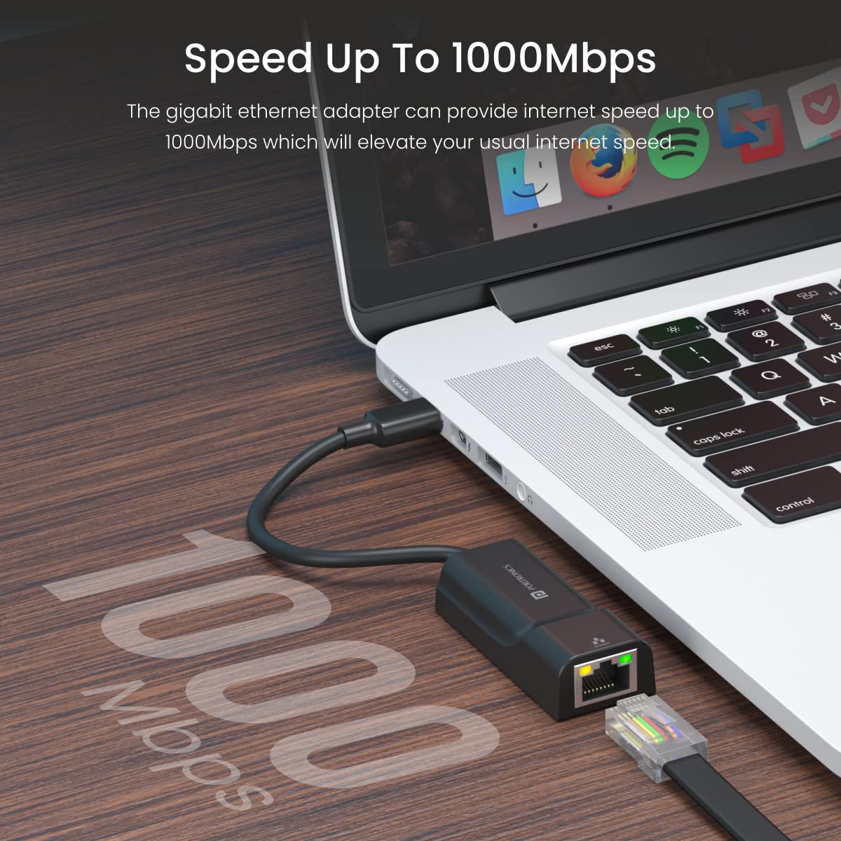 Portronics Mport 45C Type-C Ethernet Adapter - Type-C to 10/100 Ethernet LAN Network Adapter (POR 1482) - Image 4