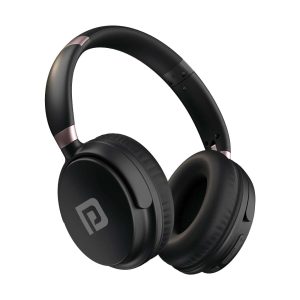 Portronics Muffs M3 Over Ear Headphones With ANC Enabled, 40Hrs Playtime, In-Built Mic Bluetooth & Wired Headset - Black