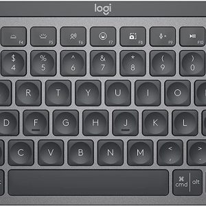 Logitech MX Keys Mini Minimalist Wireless Illuminated Keyboard - Compact, Bluetooth, Backlit, USB-C, Compatible with Apple macOS, iOS, Windows, Linux, Android, Metal Build - Graphite