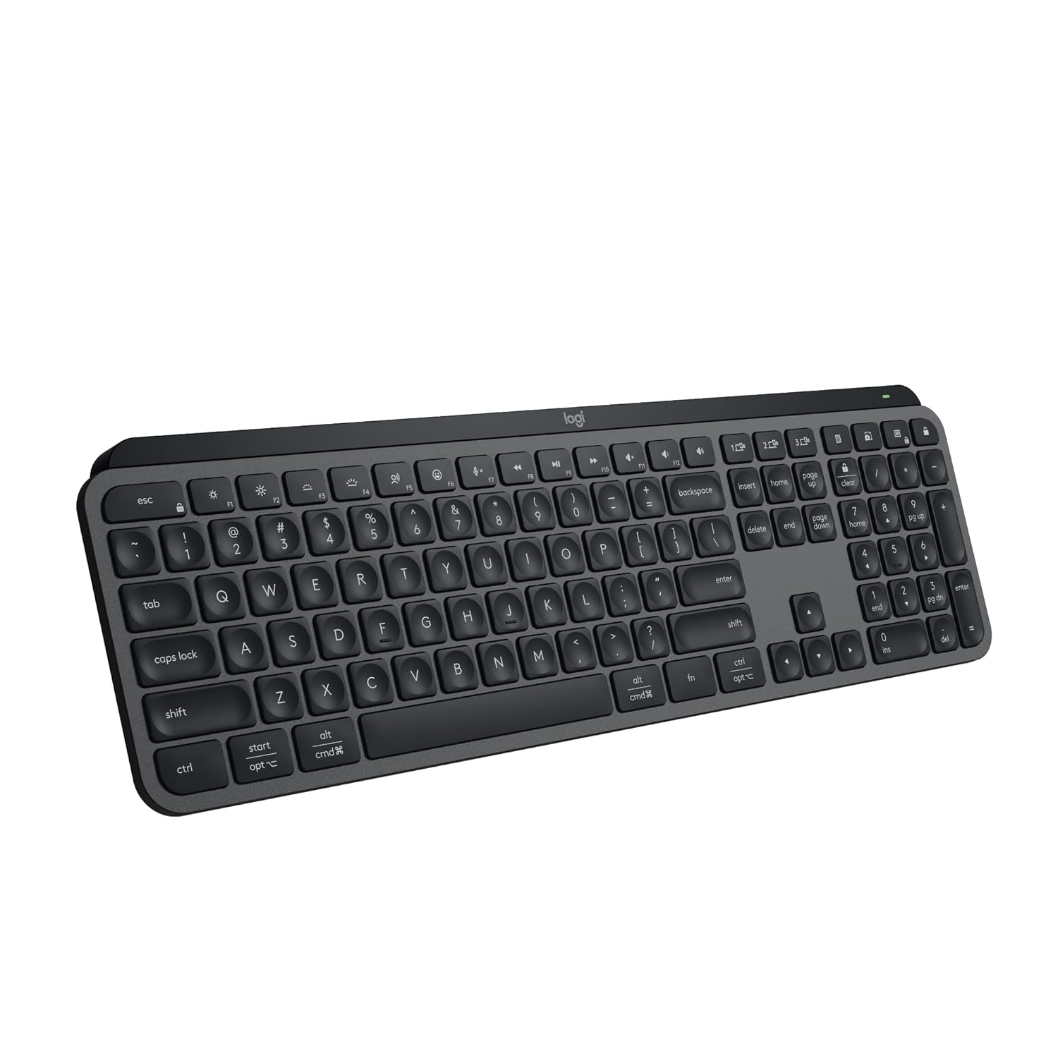 Logitech MX Keys S Wireless Keyboard (Low Profile, Fluid Precise Quiet Typing, Backlighting, Bluetooth, USB C Rechargeable, for Windows PC/ Linux/ Chrome/ Mac) - Graphite