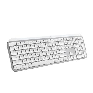 Logitech MX Keys S Wireless Keyboard (Low Profile, Fluid Precise Quiet Typing, Backlighting, Bluetooth, USB C Rechargeable, for Windows PC/ Linux/ Chrome/ Mac) - Pale Grey