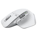 Logitech MX Master 3S for Mac Wireless Bluetooth Mouse with Ultra-Fast Scrolling, Ergo, 8K DPI, Track on Glass, Quiet Clicks, USB-C, Customization, Apple, iPad - Pale Grey
