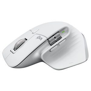 Logitech MX Master 3S for Mac Wireless Bluetooth Mouse with Ultra-Fast Scrolling, Ergo, 8K DPI, Track on Glass, Quiet Clicks, USB-C, Customization, Apple, iPad - Pale Grey