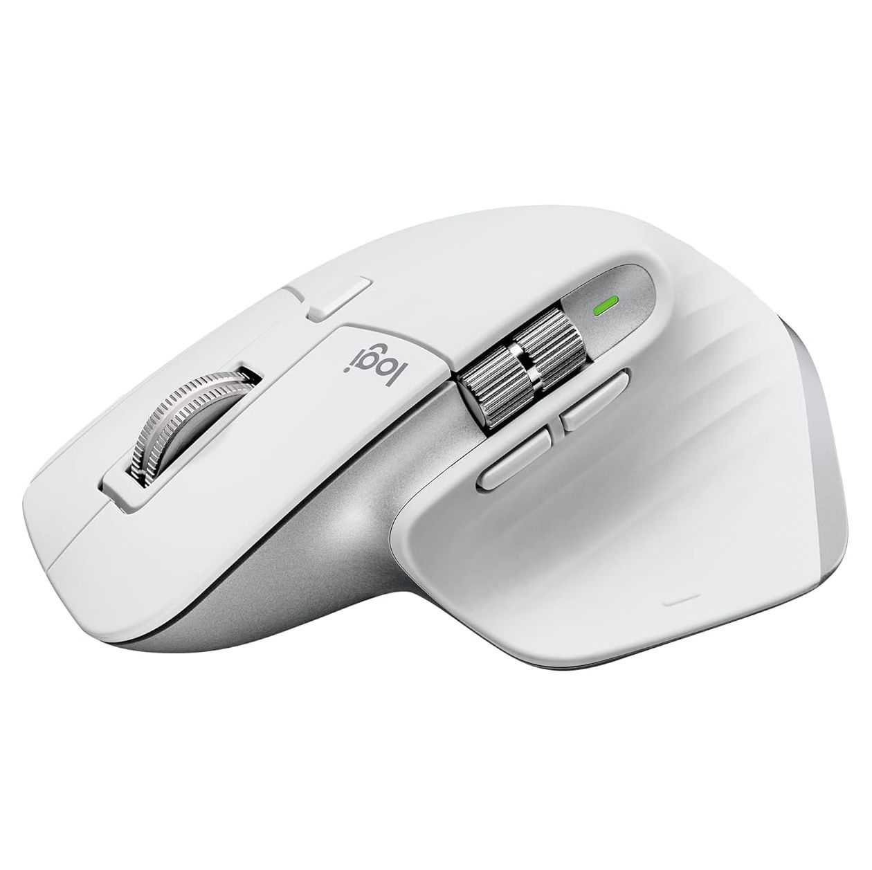 Logitech MX Master 3S for Mac Wireless Bluetooth Mouse with Ultra-Fast Scrolling, Ergo, 8K DPI, Track on Glass, Quiet Clicks, USB-C, Customization, Apple, iPad - Pale Grey