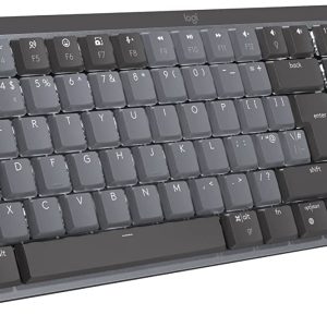 Logitech MX Mechanical Wireless Illuminated Performance Keyboard - Linear Switches, Backlit Keys, Bluetooth, USB-C, Mac OS, Windows, Linux, iOS, Android (Graphite)