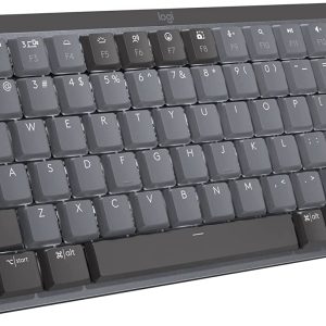 Logitech MX Mechanical Mini Wireless Illuminated Keyboard - Linear Switches, Backlit, Bluetooth, USB-C, macOS, Windows, Linux, iOS, Android, Metal - Graphite
