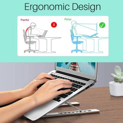 Portronics My Buddy K2 Portable Laptop Stand with 7 Adjustable Levels (POR-1202) - Image 2