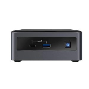 Intel NUC 10 Perfomance Kit Mini PC (NUC10i3FNHN) with 10th Gen i3 Processor/ Integrated Graphics/ HDMI/ USB-C Thunderbolt 3/ 7 USB Ports/ Memory Card Slot/ M.2 and 2.5" Drive Slots/ Wifi/ Bluetooth/ LAN