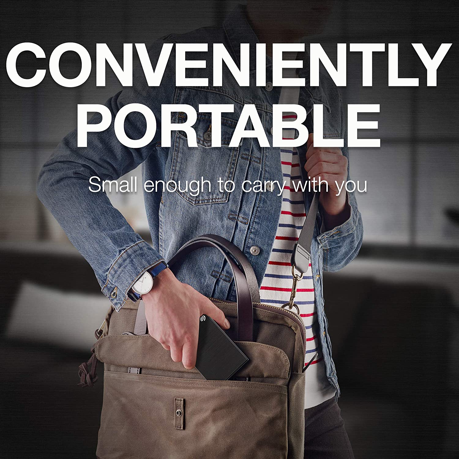 Seagate One Touch 2TB External HDD with Password Protection/ 3 Year Data Recovery Services/ 4 Months Adobe CC Photography/ for Windows and Mac - Black - Image 3