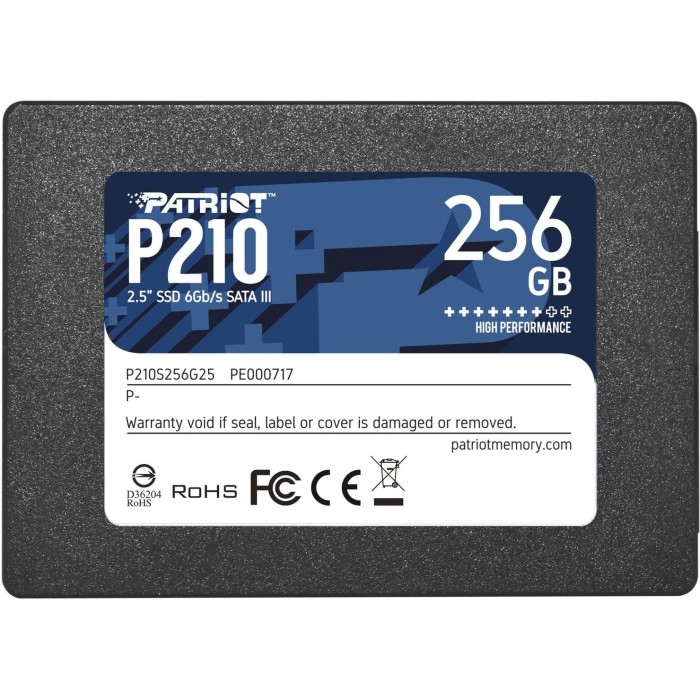 Patriot P210 256GB SSD - 2.5 inch SATA 3 Internal Solid State Drive