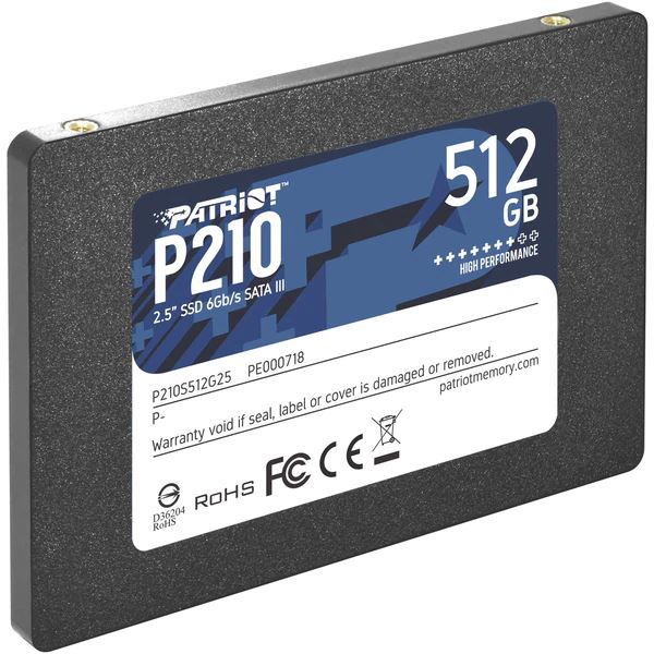 Patriot P210 512GB SSD - 2.5 inch SATA 3 Internal Solid State Drive - Image 2