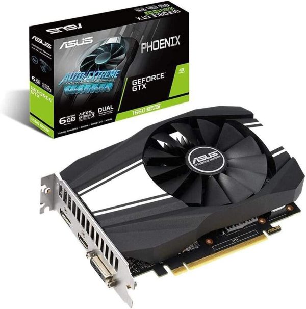 Asus Phoenix GeForce GTX 1660 SUPER OC 6GB GDDR6 192-Bit Graphics Card (PH-GTX1660S-O6G)